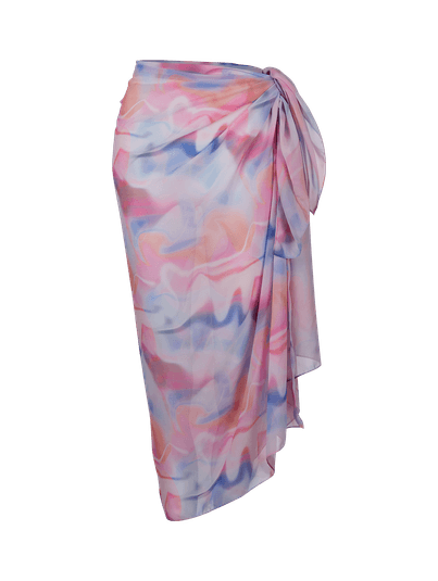 Canga Multicolor 100 X 140 Estampa Khalifa Estampa Khalifa Tie Dye