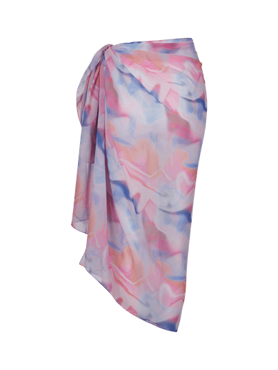 Canga Multicolor 100 X 140 Estampa Khalifa Estampa Khalifa Tie Dye
