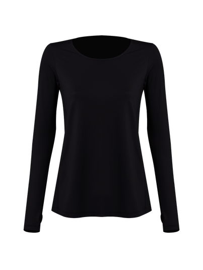 T-shirt Manga Longa Preto