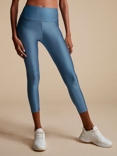 Calça Legging Midi Azul Glacial