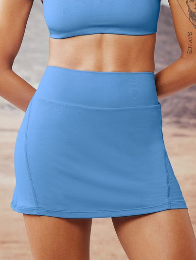 Saia Shorts Básico Azul Riviera