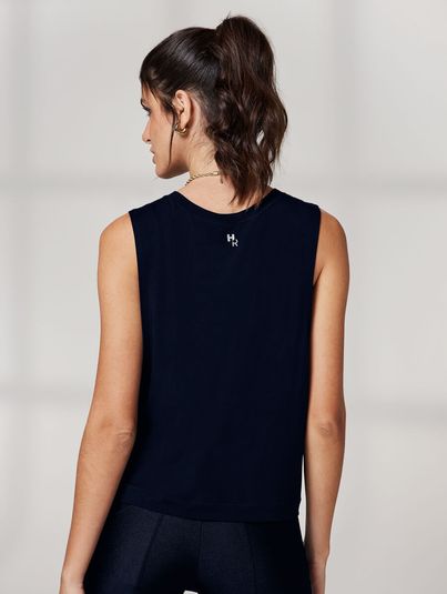 Regata Cropped Azul Marinho Dark