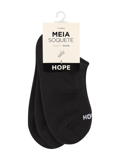 Kit Com 3 Pares De Meias Soquete Em Algodão Preto