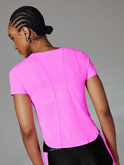 T-shirt Cropped Básica Pink Jelly