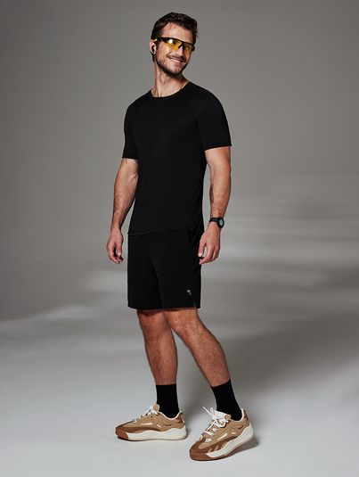 Shorts Masculino Médio Preto