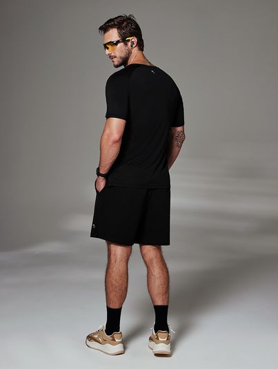 Shorts Masculino Médio Preto