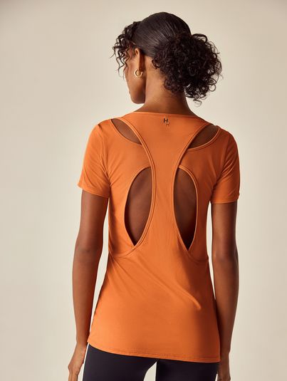 T-shirt Arcos Resort Marrom Conhaque