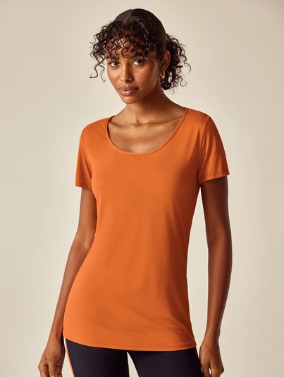 T-shirt Arcos Resort Marrom Conhaque