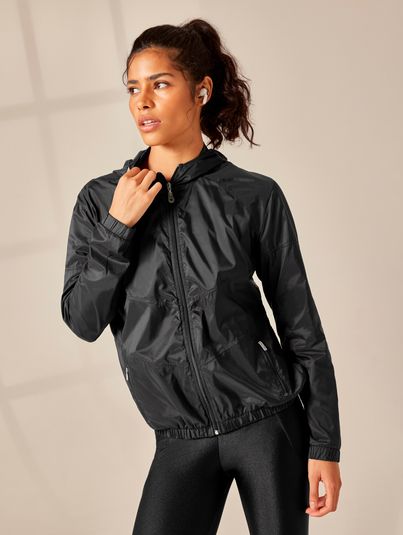 Jaqueta Fitness Corta Vento Preto