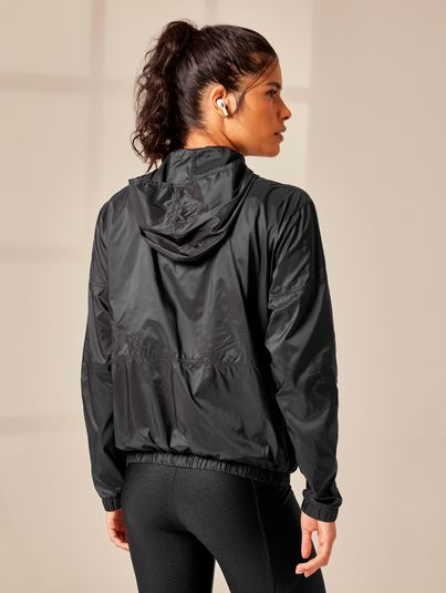 Jaqueta Fitness Corta Vento Preto
