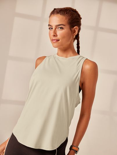 Regata Halter Neck Lateral Transpassada Running Off White Lunar