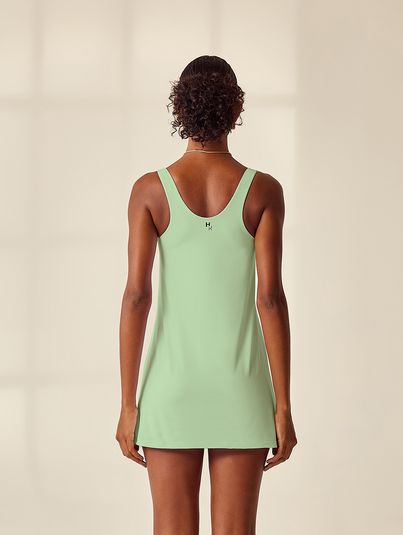 Vestido Fitness Costas Nadador Verde Figo
