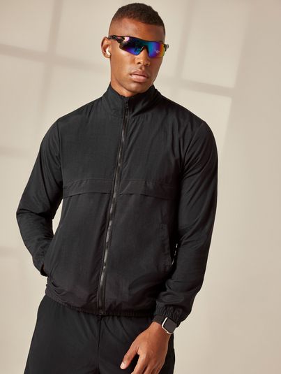 Jaqueta Fitness Masculina Preto