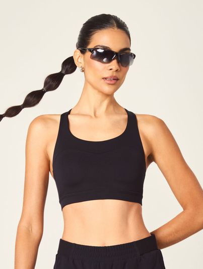 Top Power Fit Alta Sustentação Preto