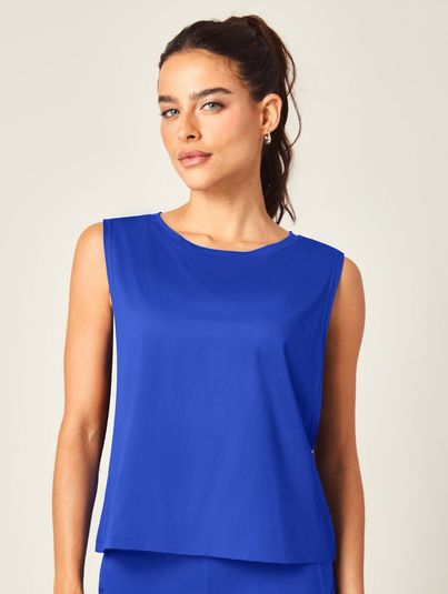 Regata Cropped Azul Agata