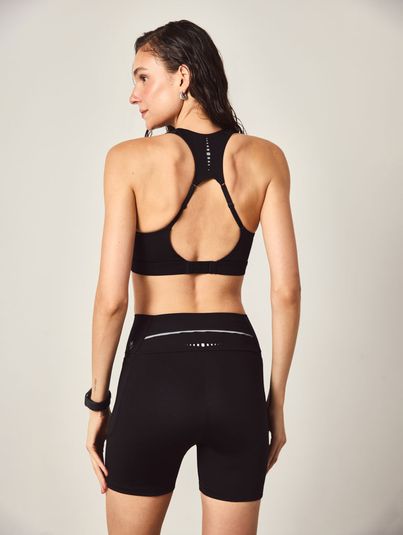 Bermuda Power Fit Bolsos Preto 3