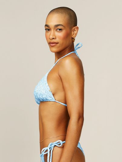 Top Biquíni Cortininha Estampa Paisley 3