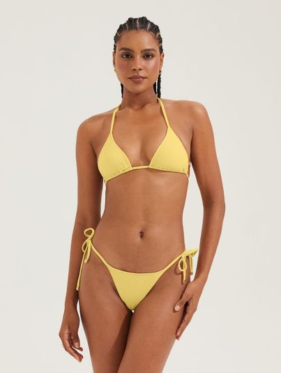 Calcinha Biquíni Lacinho Amarelo Solar