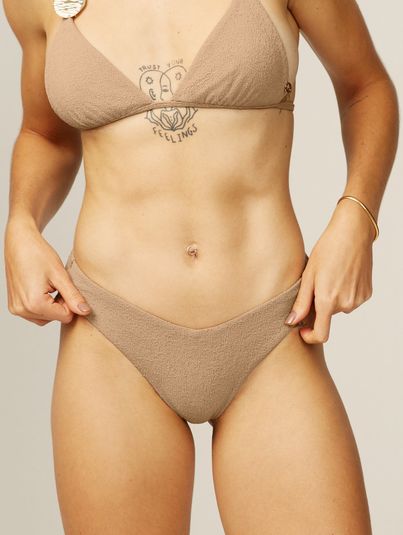 Calcinha Biquíni Asa Delta Bege Panama 3