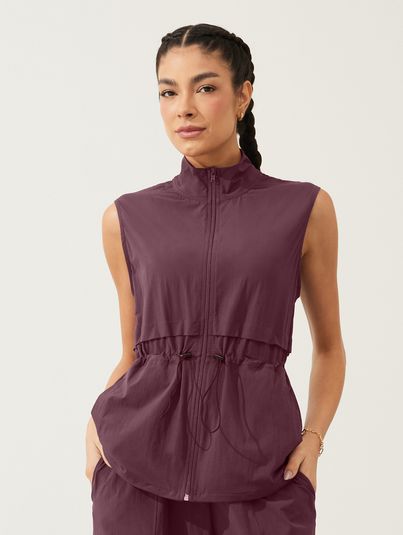 Colete Com Zíper E Regulagem Vinho Do Porto 1